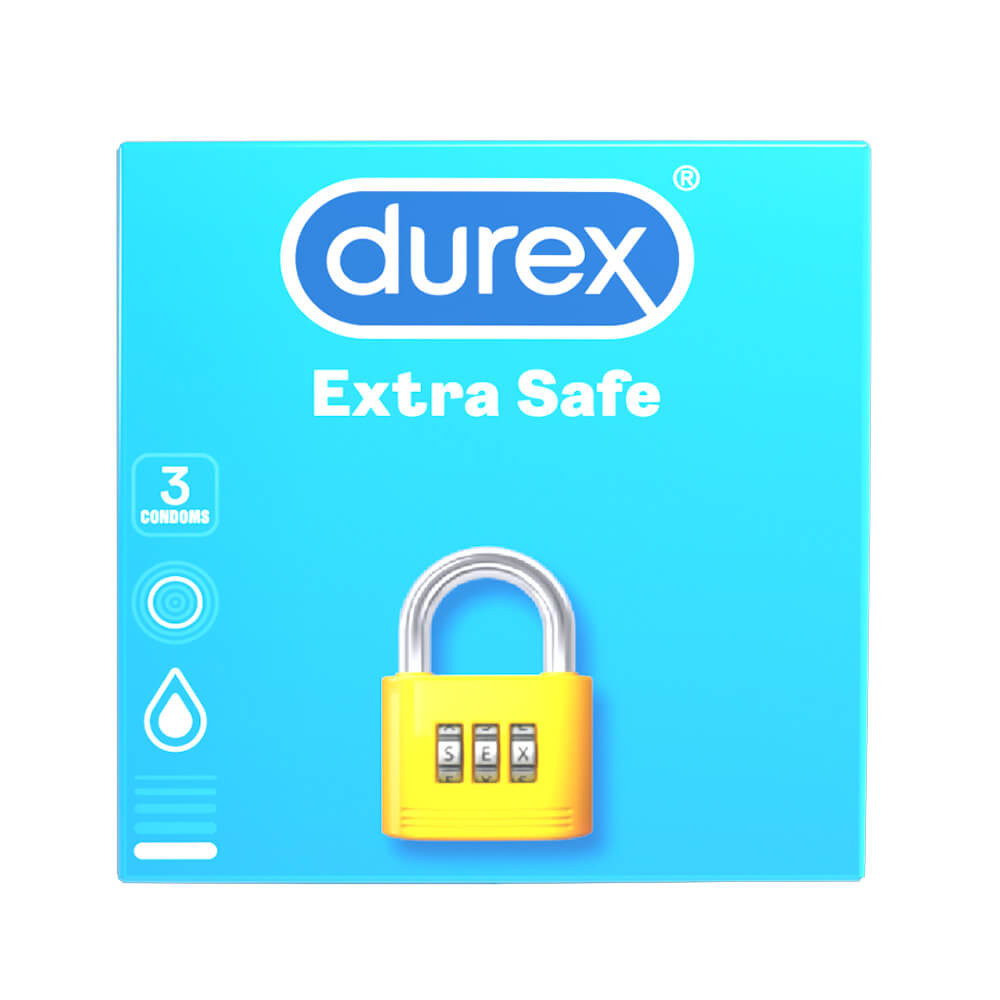 Durex extra safe - bezpečné kondomy (3 ks)