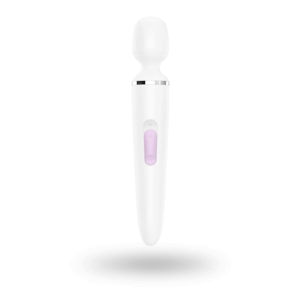 Satisfyer Wand-er Woman - nabíjecí, vodotěsný masážní vibrátor (bílý)