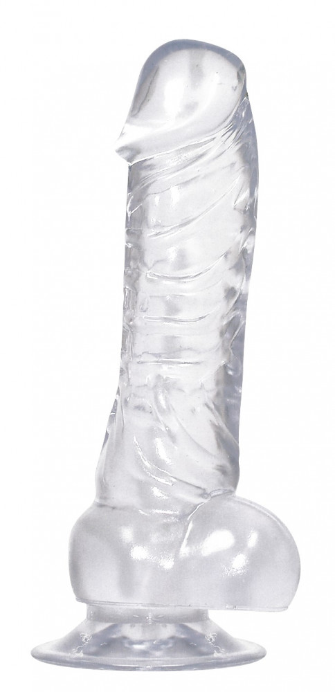 You2Toys Crystal Clear Dong with Suction base - gelové realistické dildo