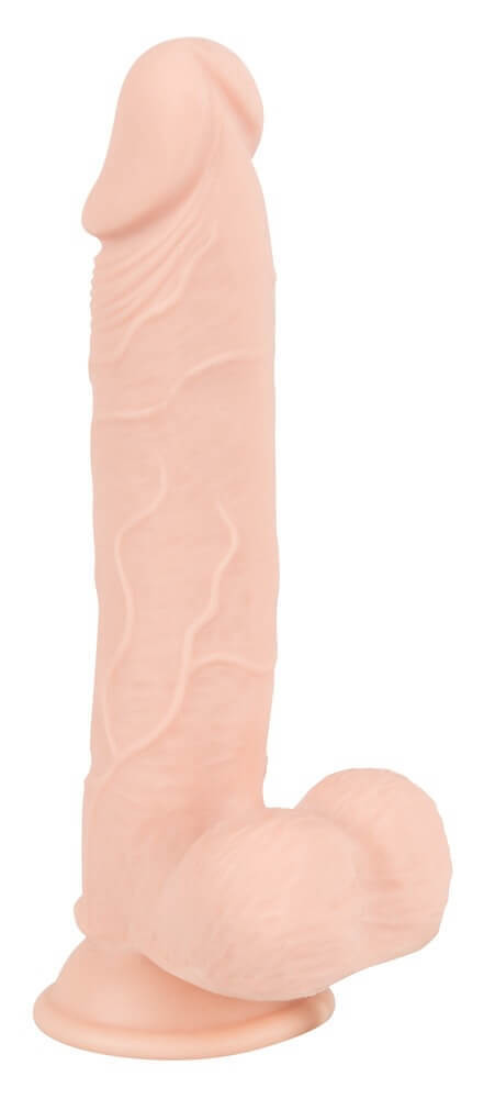 Nature Skin Medium Bendable Dildo- realistické dildo s přísavkou - tělová barva (střední)