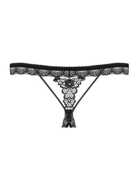 Sexy tanga otevřená 865 - THC - Obsessive černá L/XL