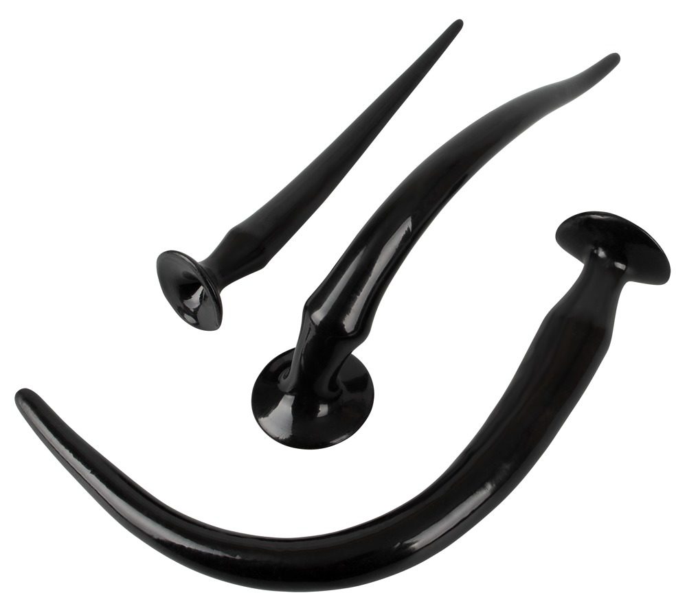 You2Toys Super Long Flexible Butt Plug Set Black