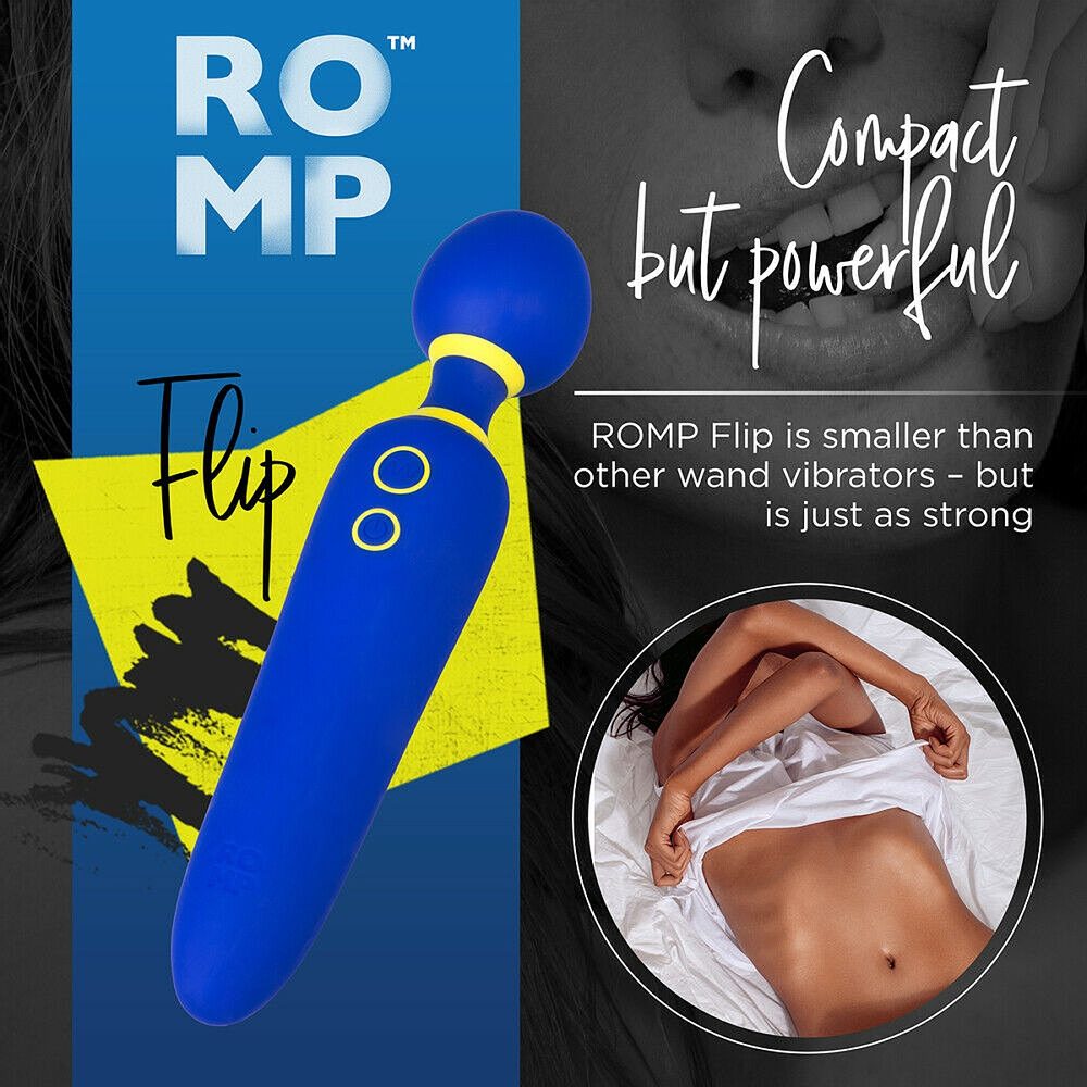 ROMP Flip Wand Massager Blue