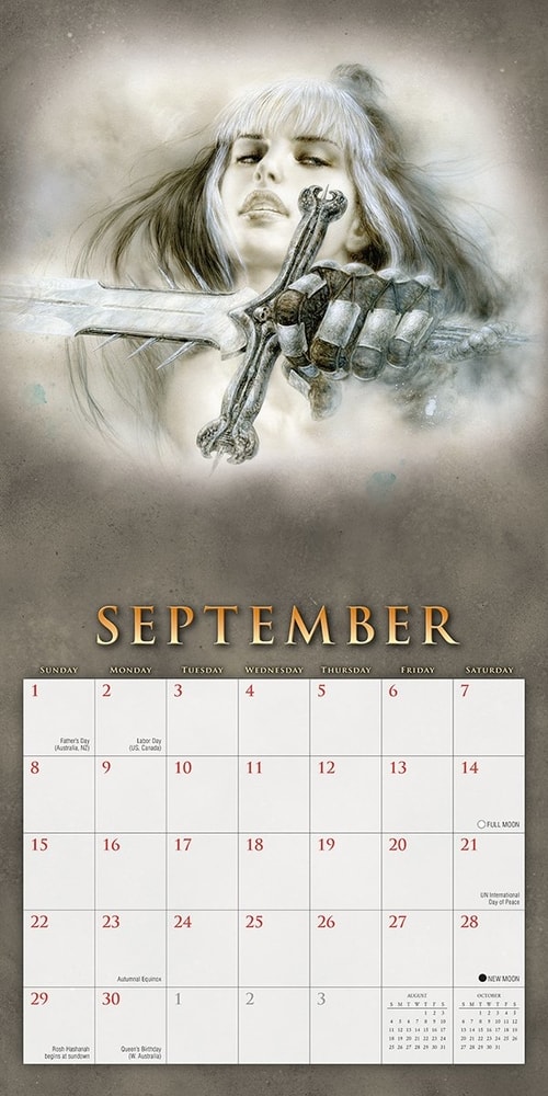 FANTASY ART OF ROYO - 2019 CALENDAR