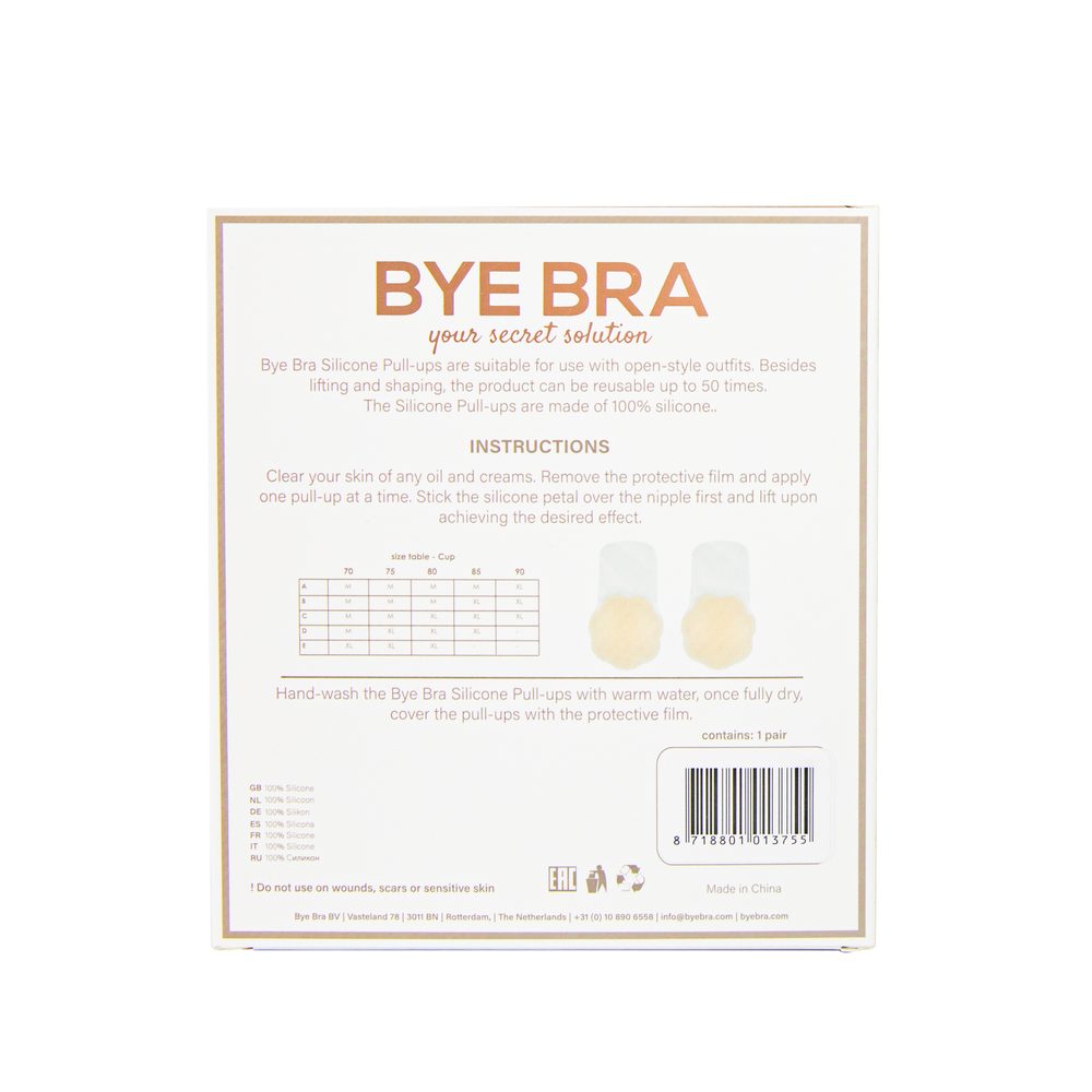 Bye Bra Silicone Pull-Ups Nude - XL