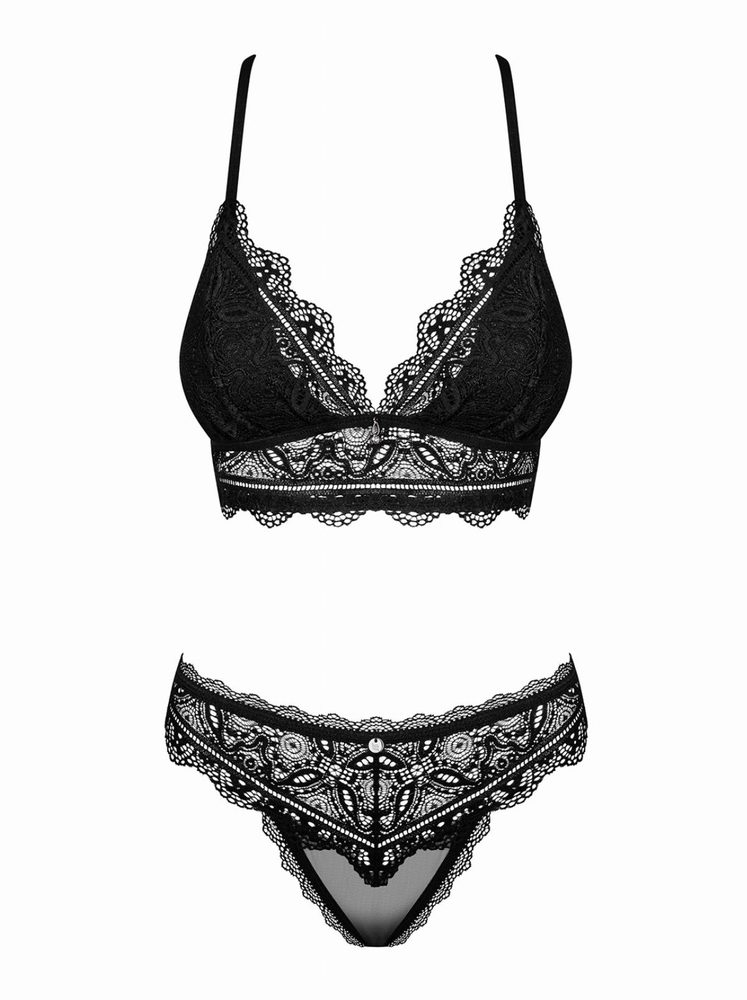 Obsessive Renelia 2-piece Lace Bra Set - S/M