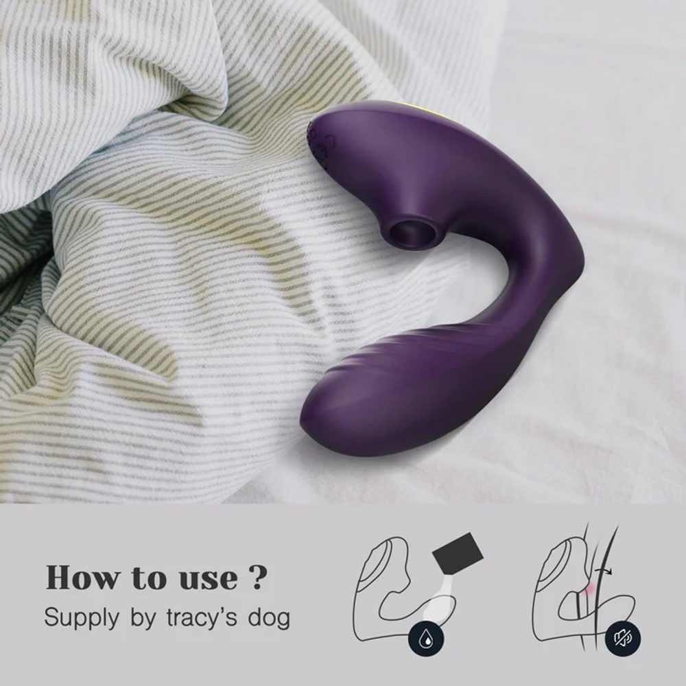 Tracys Dog Clitoral Sucking Vibrator Purple