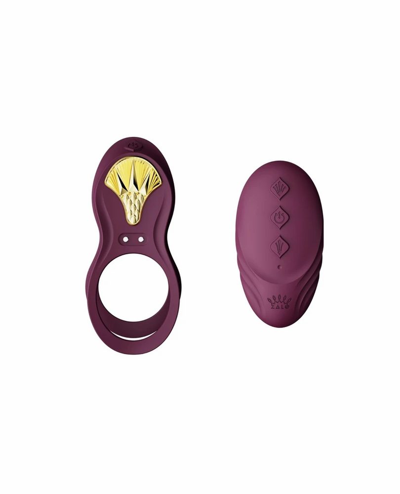 Zalo Bayek Cockring Vibrator with Remote Control Purple