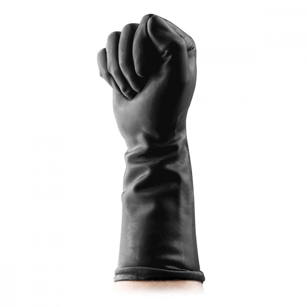 BUTTR Gauntlets Fisting Gloves - latexové rukavice na fisting (černé)