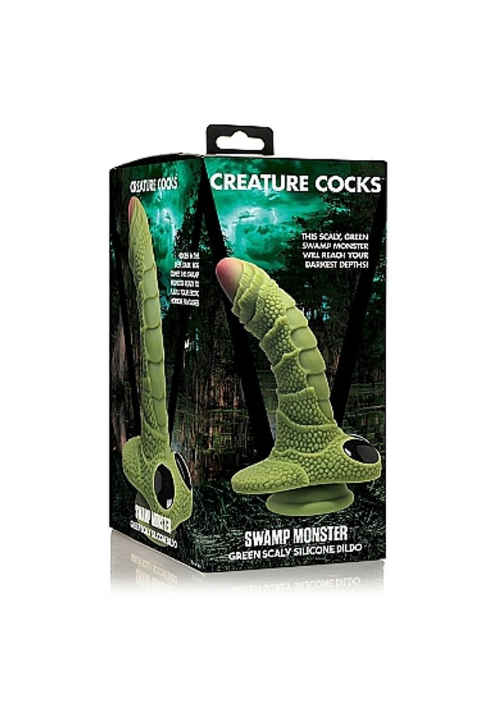 Creature Cocks Swamp Monster Scaly Silicone Dildo