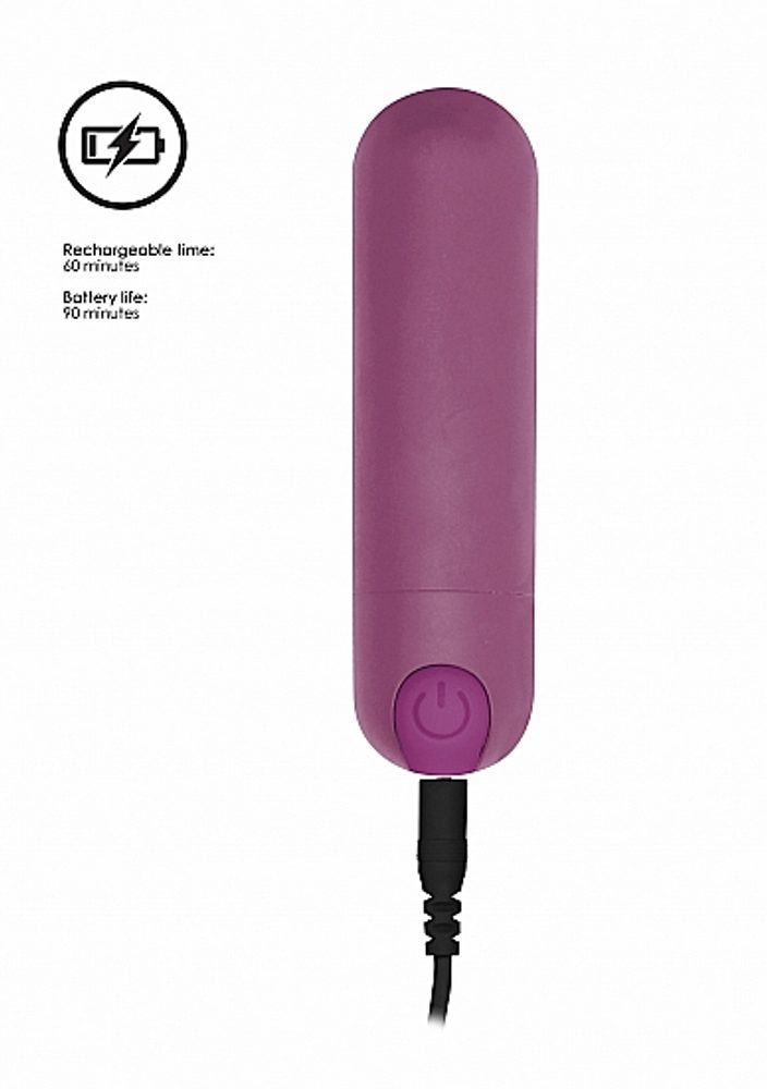 Shots Be Good Tonight 10 Speed Rechargeable Bullet Purple