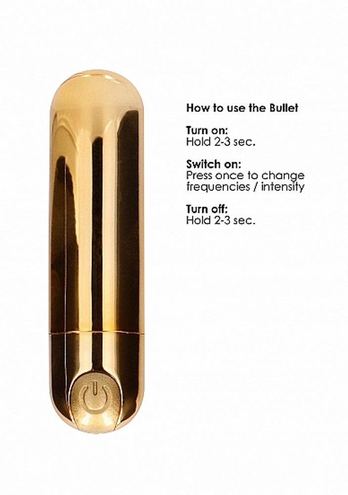 Shots Be Good Tonight 10 Speed Rechargeable Bullet Gold