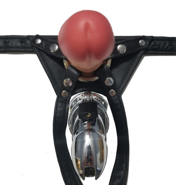 Harness with Double Penetration Strap-On