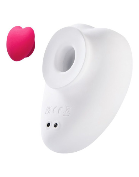 Sauce Sweeeheart Clitoral Vibrator White & Pink