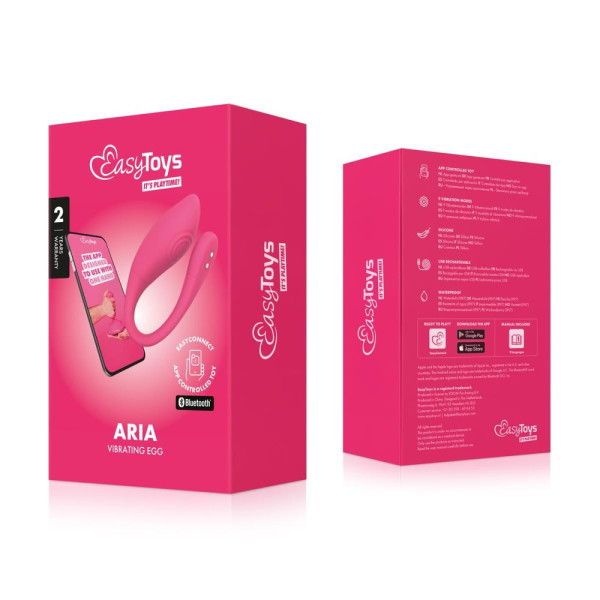 EasyConnect Vibrating Egg Aria App-Controlled Pink