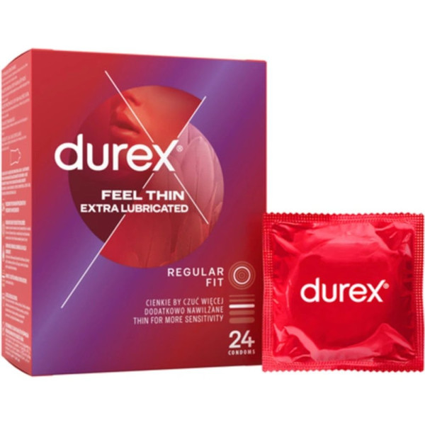 Durex Feel Thin Extra Lubricated 24 ks