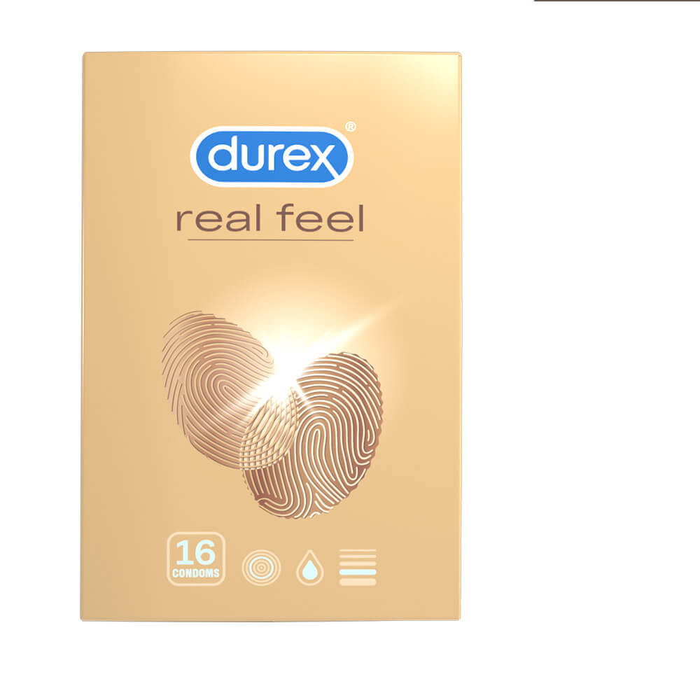 Durex Real Feel - bezlatexové kondomy (16ks)