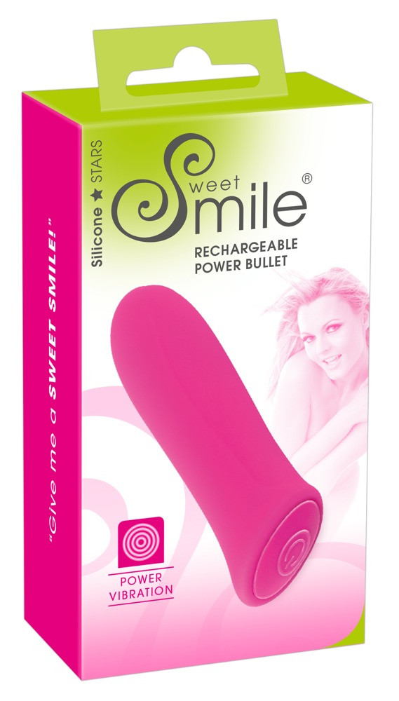 SMILE Power Bullett - nabíjecí extra silný tyčový minivibrátor (růžový)