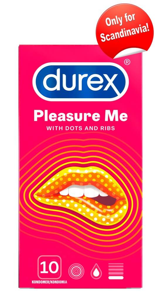 Durex Pleasure Me - vroubkované kondomy (10 ks)