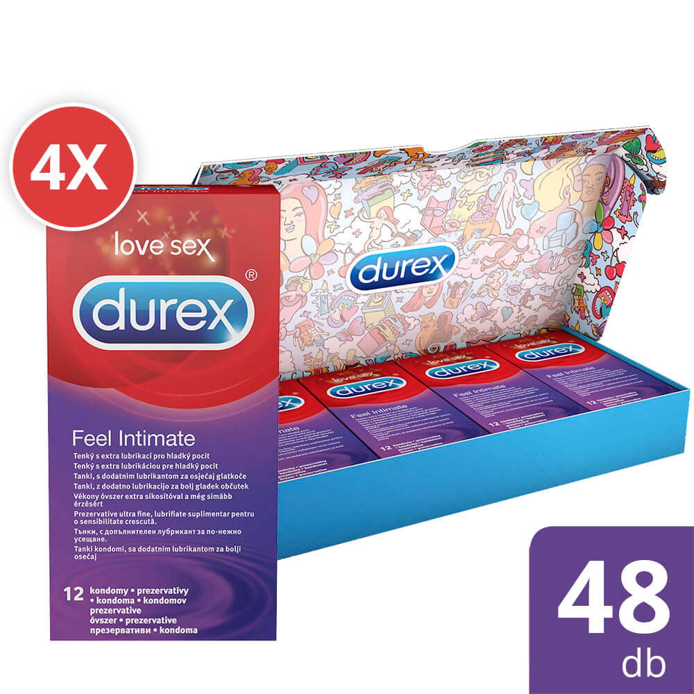 Durex Feel Intimate - extra tenké kondomy (3x12ks)