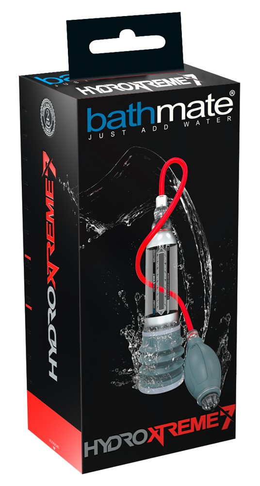Bathmate Xtreme Hydromax 7 - balík -hydraulická pumpa na penis (průhledná)