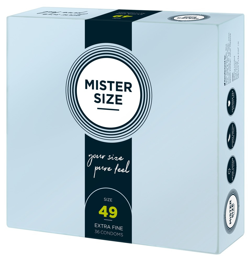 Mister Size tenké kondomy - 49mm (36ks)