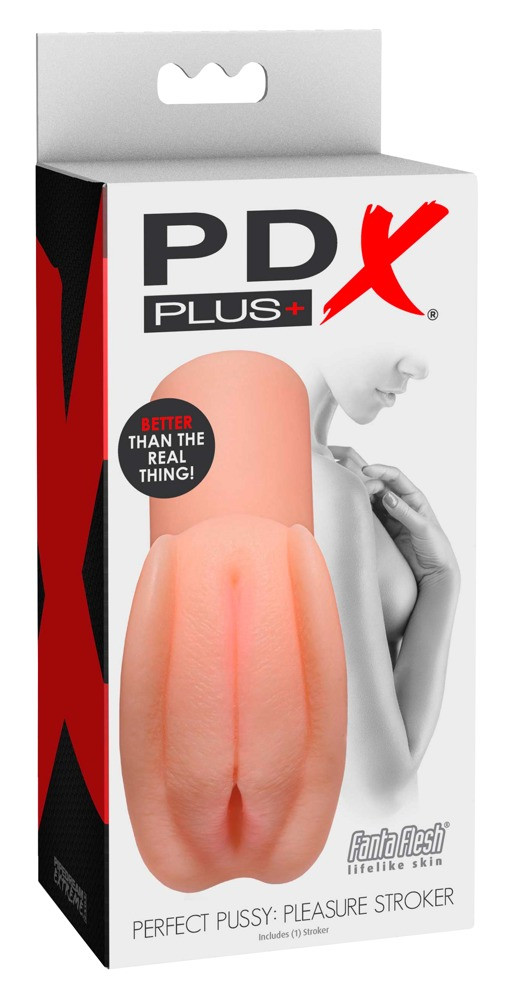 PDX Pleasure Stroker - realistický masturbátor s falešnou kundičkou (přírodní)