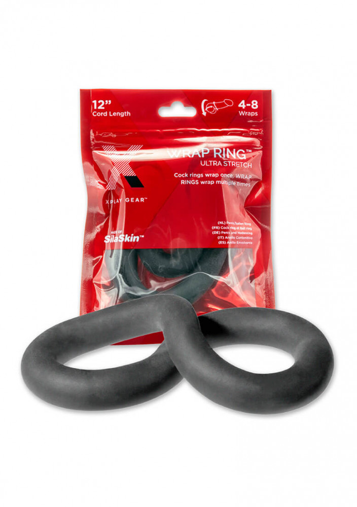 Perfect Fit Ultra Wrap 12 - kroužek na penis - černý (30 cm)