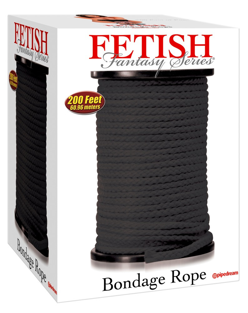 Fetish Bondage Rope - 60m (černý)