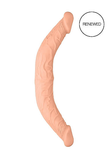 RealRock Double Dong 14 - dvojité dildo (36 cm) - přírodní