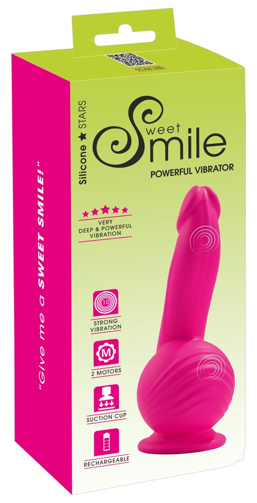 SMILE Powerful - dobíjecí vibrátor se 2 motory (růžový)