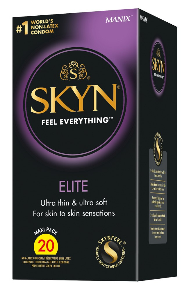 Manix SKYN Elite - ultra tenké bezlatexové kondomy (20 ks)