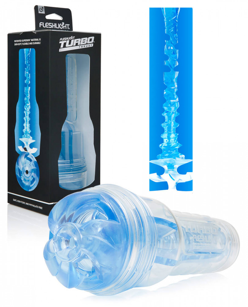 Fleshlight Turbo Thrust - sací masturbátor (modrý)