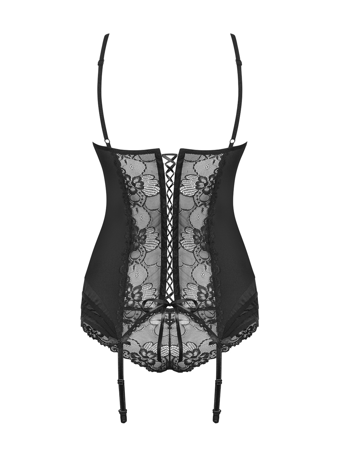 Svůdný korzet Heartina corset black - Obsessive černá S/M