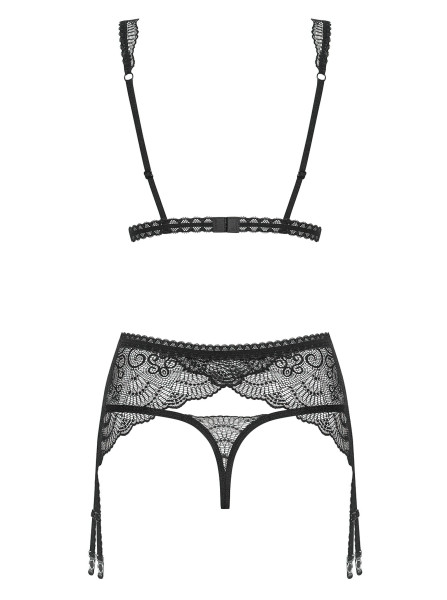 Sexy set Firella set 3-pcs - Obsessive černá S/M