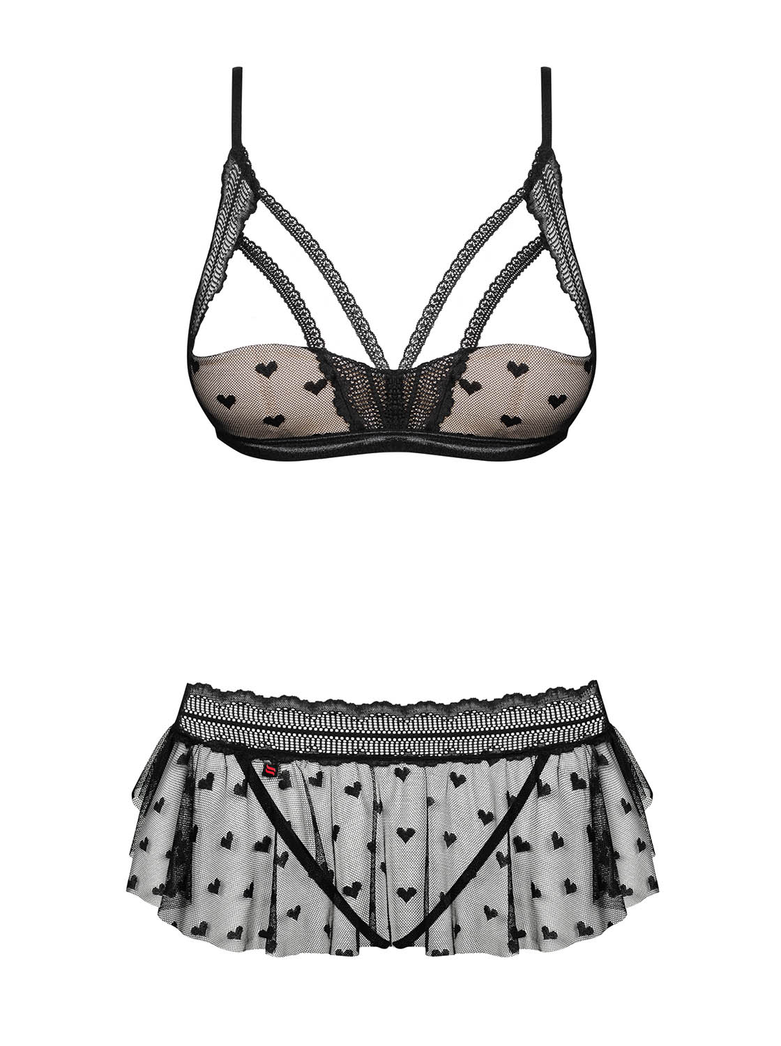 Sexy set Heartia set - Obsessive černá L/XL