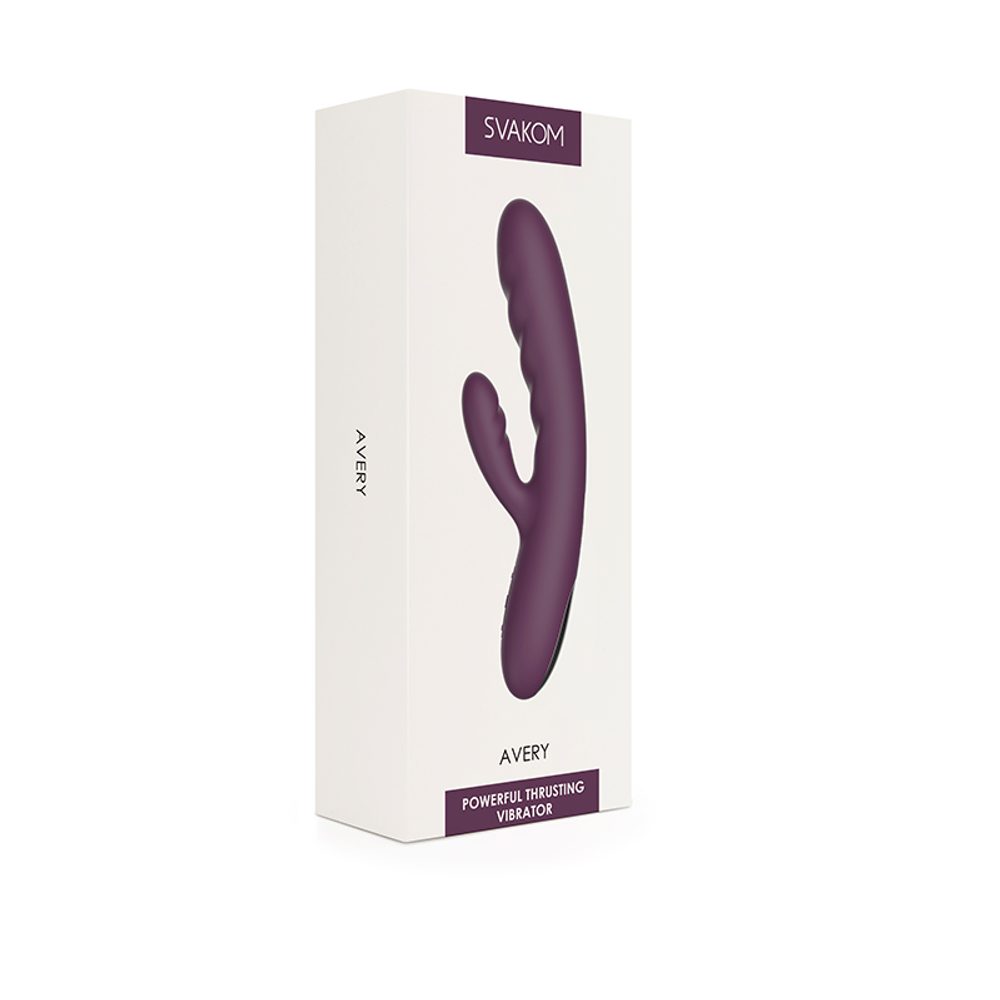 Svakom Avery Powerful Thrusting Vibrator Lilac