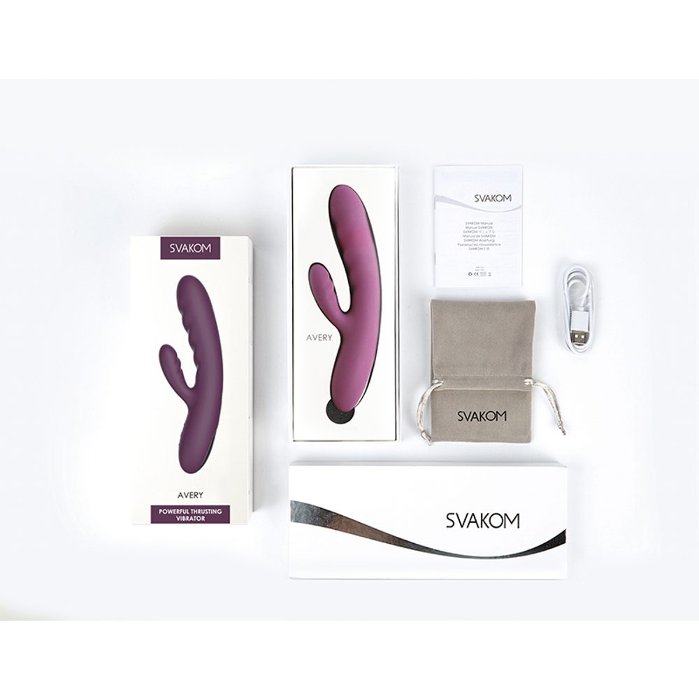 Svakom Avery Powerful Thrusting Vibrator Lilac