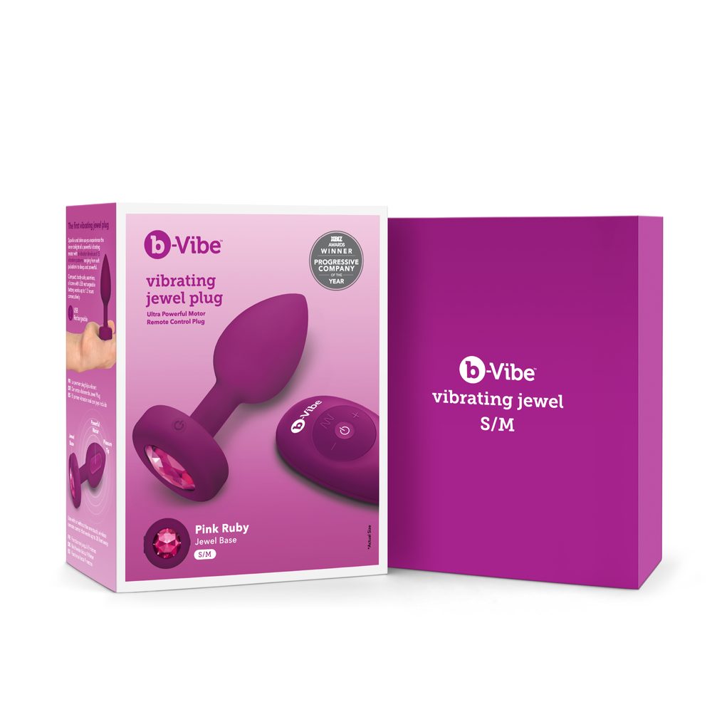 b-Vibe Vibrating Jewel Plug S/M