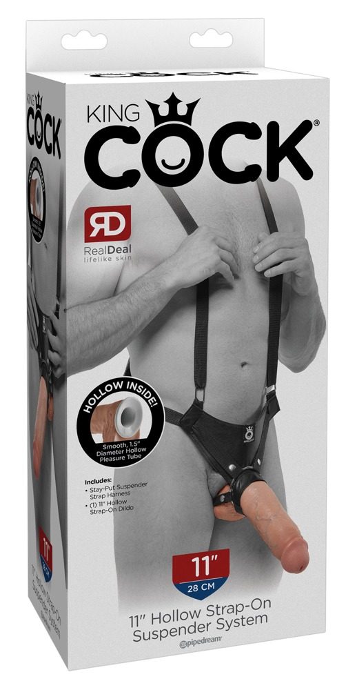 Pipedream King Cock 11 Hollow Strap-On Suspender System