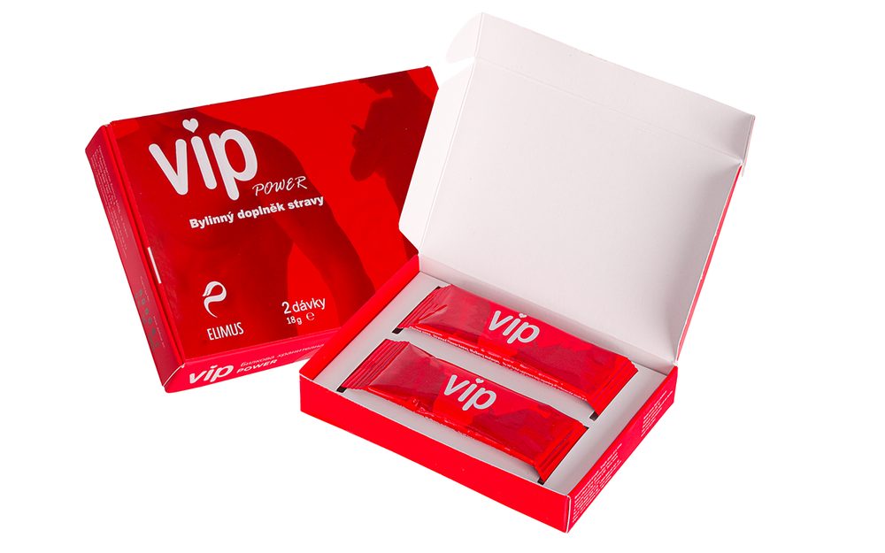 VIP Power Gel - 100% přírodní podpora erekce - 4 dávky