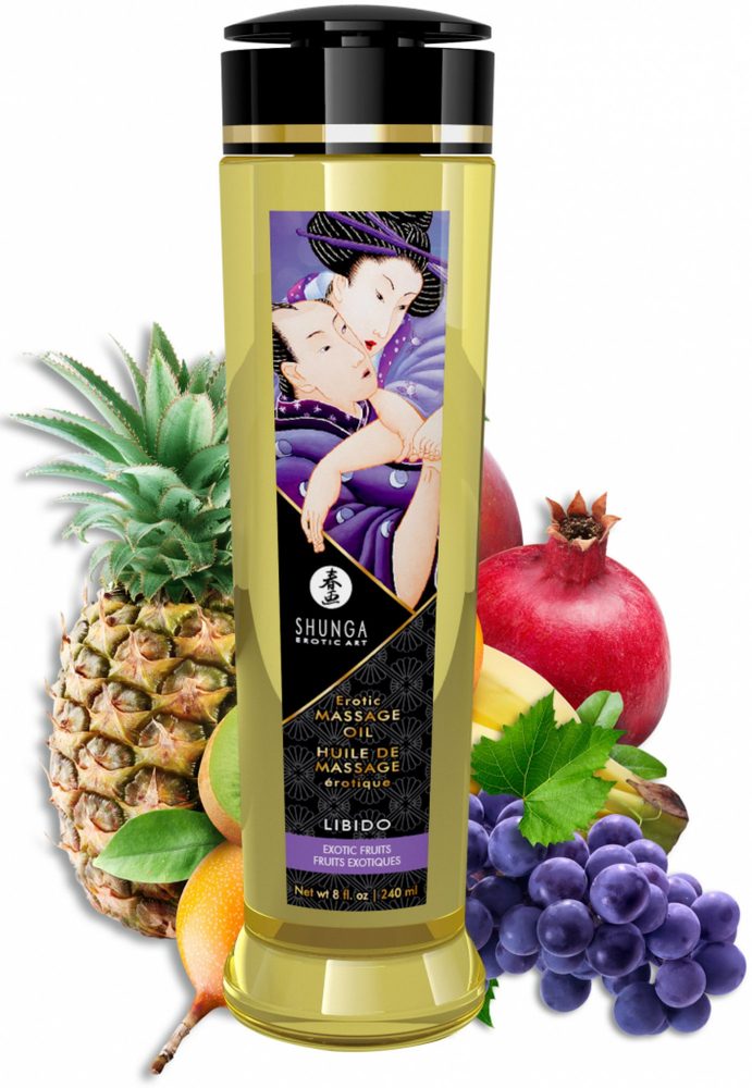 Shunga Libido masážní olej vůně tropického ovoce 250ml