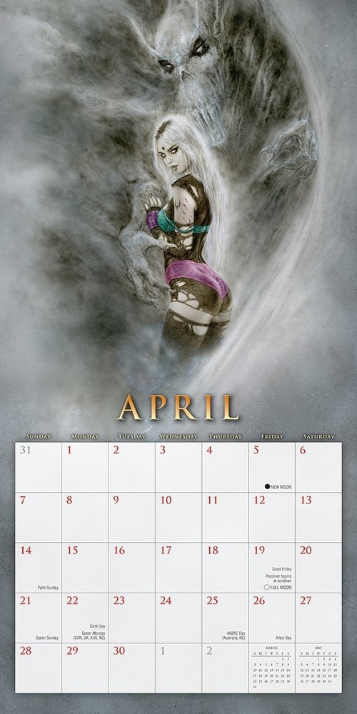 FANTASY ART OF ROYO - 2019 CALENDAR