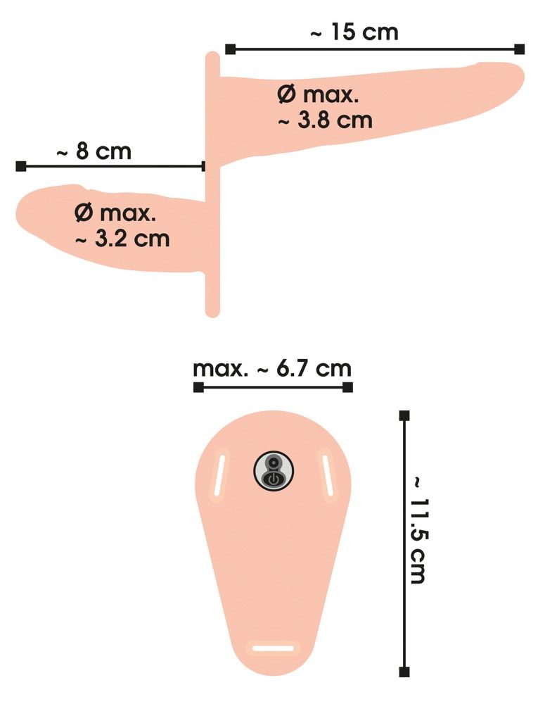 You2Toys Vibrating Double Strap-On