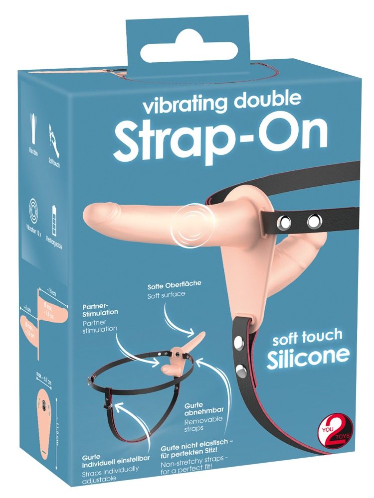 You2Toys Vibrating Double Strap-On