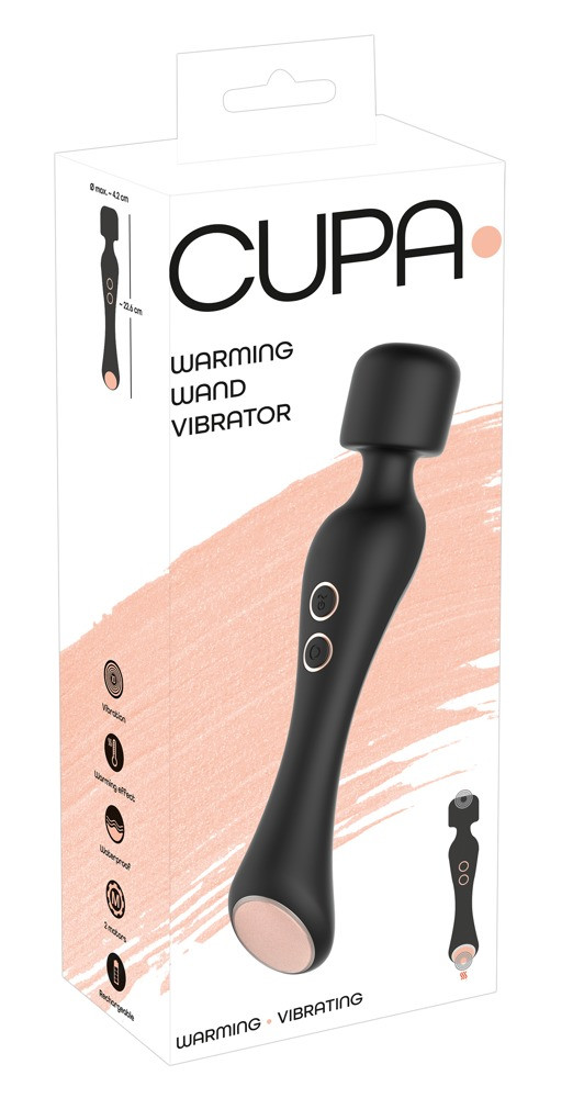 You2Toys CUPA Wand - dobíjecí masážní vibrátor 2v1 (černý)