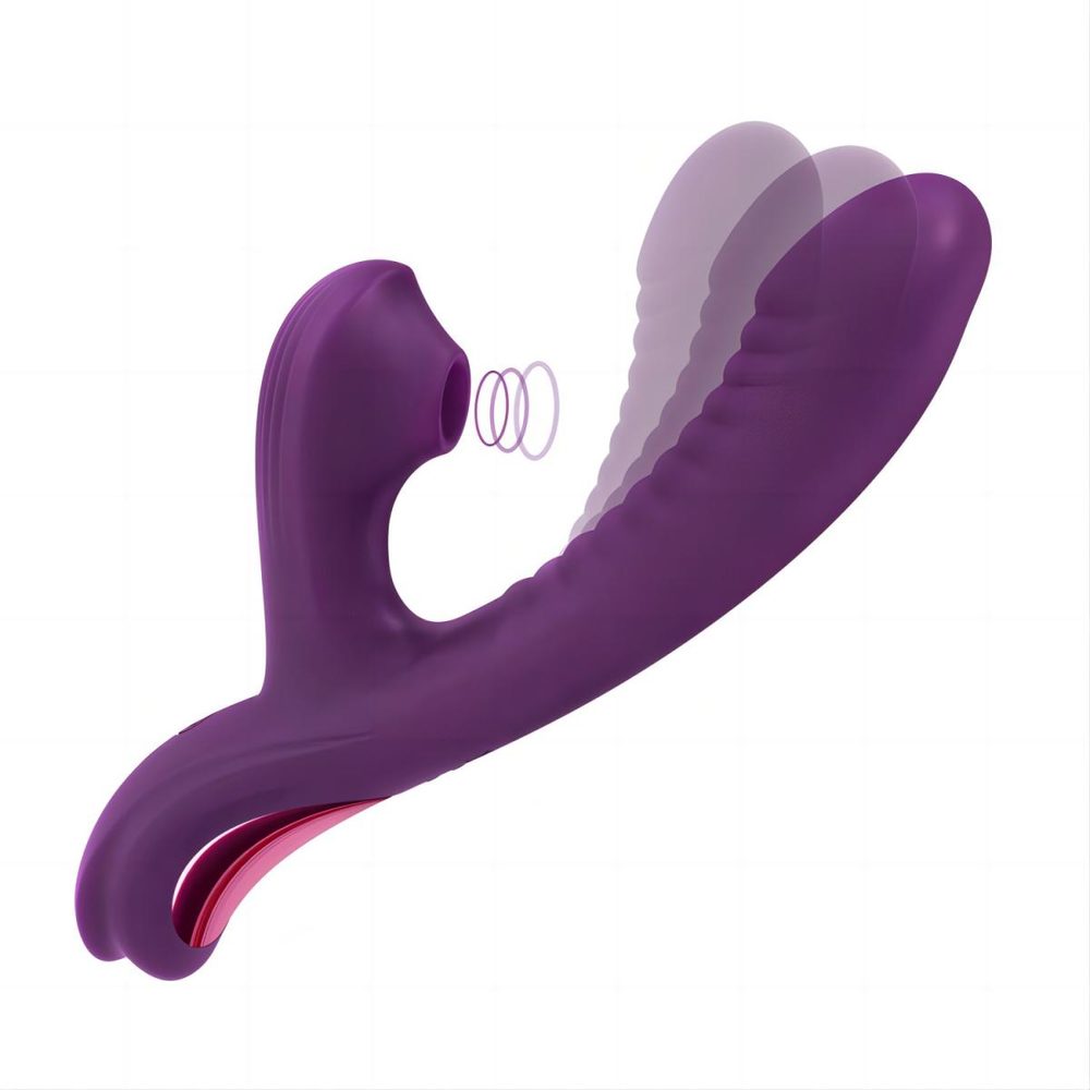 Tracys Dog Beta Rabbit Vibrator 3in1 Purple