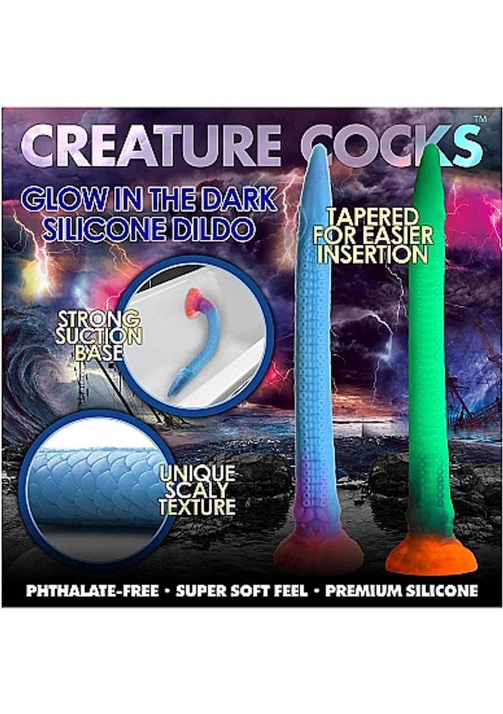 Creature Cocks Glow in the Dark Makara Silicone Snake Dildo