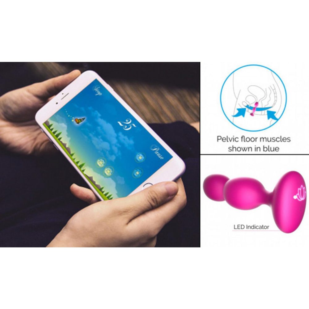 Vaginální trenažér PERIFIT KEGEL EXERCISER WITH APP zelená