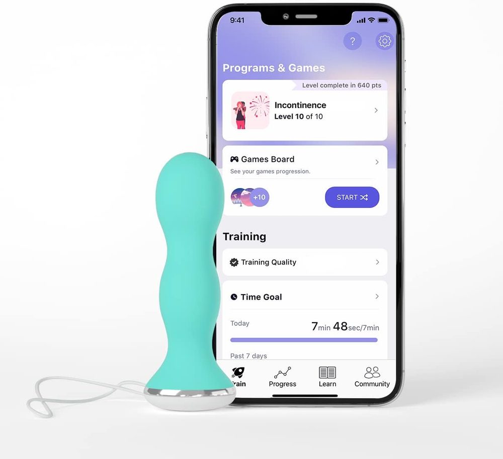 Vaginální trenažér PERIFIT KEGEL EXERCISER WITH APP zelená